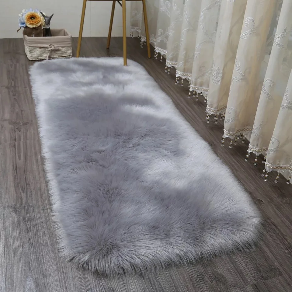Kaufen MUZZI Sofa Teppich Plüsch Teppich Schlafzimmer Bezogene Matratze Weiß Schwebendes Fenster Matte runde conner