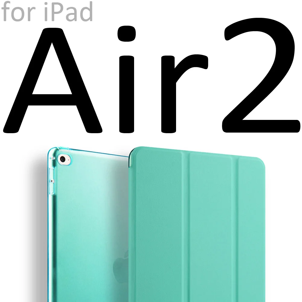 Умный чехол ZVRUA YiPPee из цветной искусственной кожи для iPad Air 2 с магнитом режим