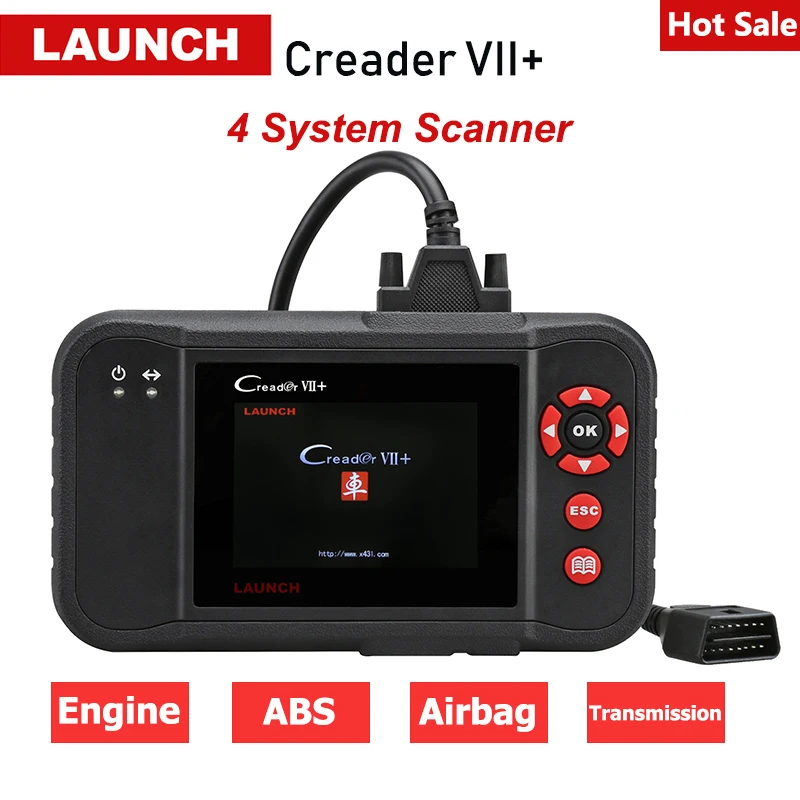 

New Arrival 2013 LAUNCH Creader VII+ Original Launch OBDII Auto Code Scanner =Launch CPR123 Same Function Internet Update