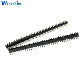 

5 PCS 2.54mm 2 x 40 Pin Male Double Row Pin Header Strip