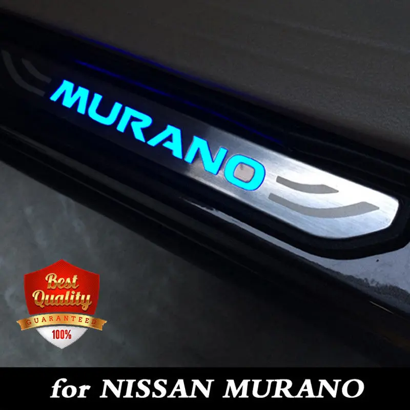 Светодиодная Накладка на порог для всех новых Nissan Murano 2015 2019 Blue light|protector|protector