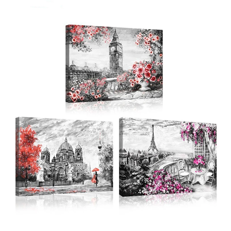 Картина Triptych по номерам полная квадратная круглая дрель 5D алмазная живопись Diy