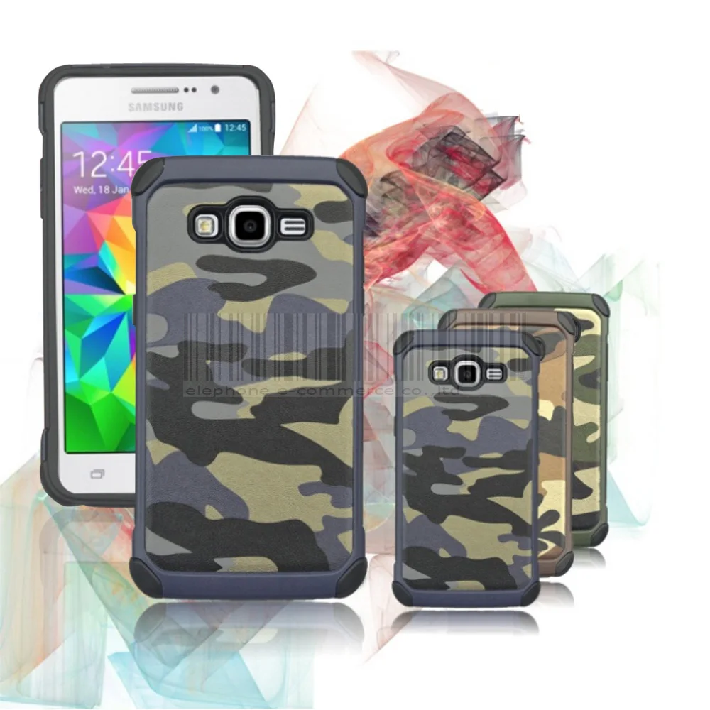 Heavy Duty Camo Camouflage Hard Hybrid Rugged Case Cover For Samsung Galaxy Grand Prime G530 G530H/Grand Plus G532F |