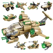 396 шт. детские развивающие строительные блоки, игрушка, совместимая с городскими, военные, 8в1 серия, штурмовой истребитель, фигурки, кирпичи