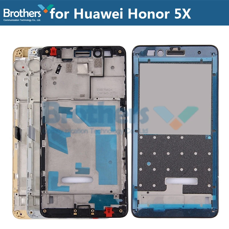 

Front Frame for Huawei Honor 5X LCD Frame Original Front Housing for Honor 5X LCD KIW-AL10 KIW-L21 Bezel Phone Replacement New