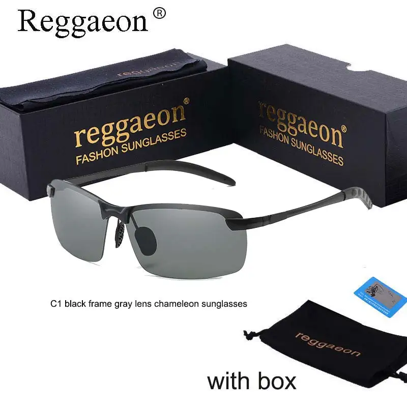 Мужские Солнцезащитные очки-Хамелеон reggaeon классические квадратные фотохромные