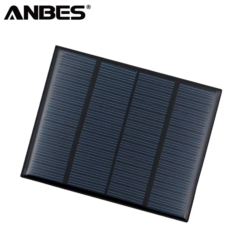

ANBES 18V 1.5W Solar Panel Standard Epoxy polycrystalline Silicon charge for Battery Charge Module Mini Solar Cell