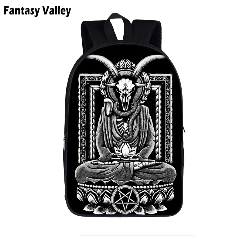 

Baphomet Nirvana Backpack For Teenager Boys Girls School Bags Satan Women Men Travel Backpack Children School Bags Kids Book Bag