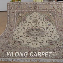 Yilong 8'x10' персидский ковер розовый изысканный ковер ручной работы области шерстяные коврики(1336