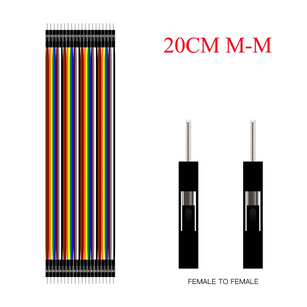 Dupont Line 10 см/20 см/30 см мужской/женский-мужской или женский-Женский Соединительный провод Dupont кабель для arduino DIY KIT - Цвет: 20CM M-M