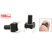 100 Pcs 6 x 6mm x 9.5mm PCB Momentary Tactile Tact Push Button Switch 4 Pin DIP