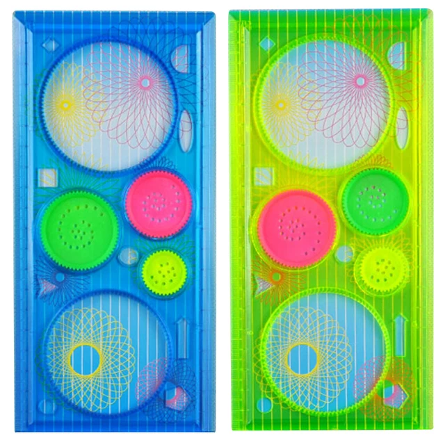 Children 27pcs Enfant Spirograph Drawing Set Brain Education Geometric  Deluxe Ruler Creative Plastic Draw Picture Toys with Pen - AliExpress