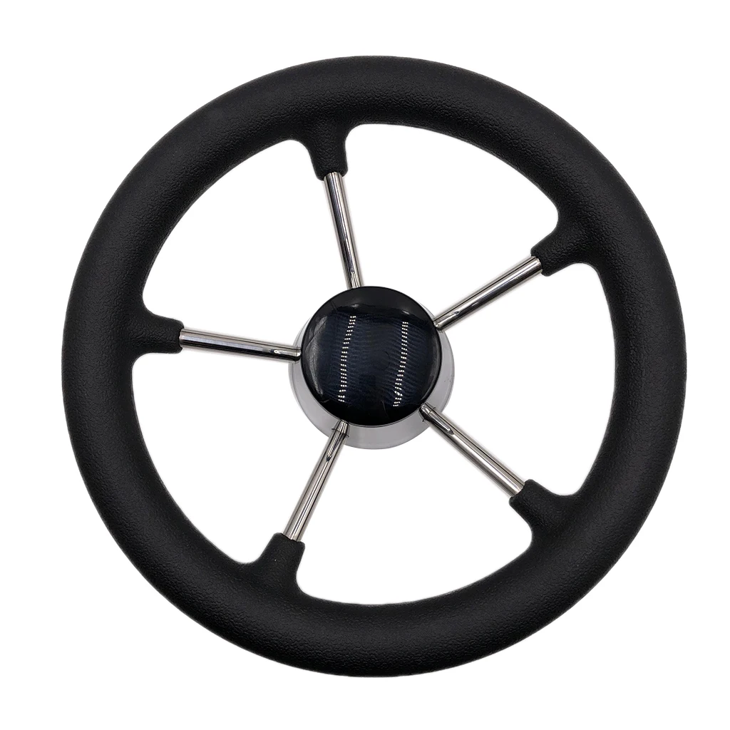Universal 5 Spoke 11'' Boat Steering Wheel 3/4'' Tapered Shaft Non directional Steering Wheel