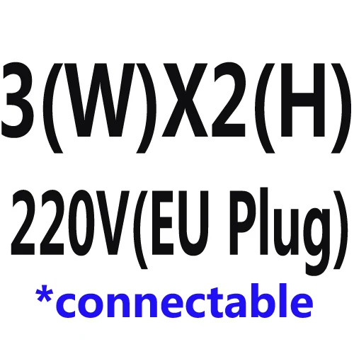 3M x 2M 220V EU 2x2/3x1/3x2/3X3 м, Рождественская гирлянда, светодиодный, Рождественская, сетчатая гирлянда, сказочные, рождественские, вечерние, для сада, свадебные украшения, занавески - Испускаемый цвет: 3M x 2M 220V EU