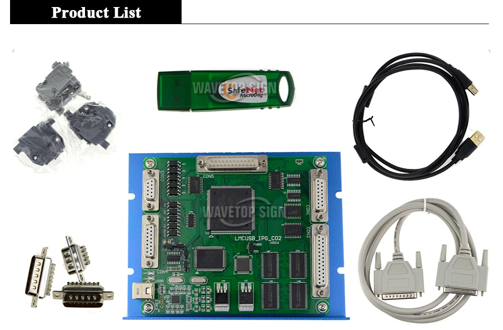 CO2 Laser Mark Machine Control Card USB Port use for CO2 Laser Digital Signal+Dongle