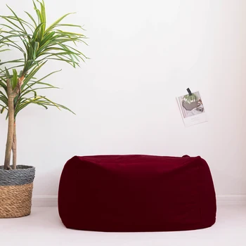 

Lazy Sofa Single Double Study Sofa Good Bean Bag Particles Filled Solid Color Balcony Sofa