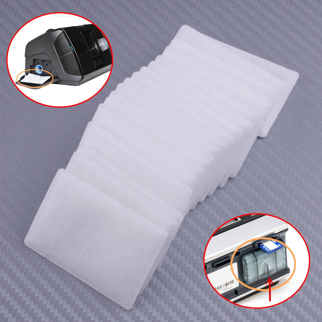 

20Pcs White Disposable Universal Replacement Filters Fit for S9/S10 ResMed AirSense High Ventilation