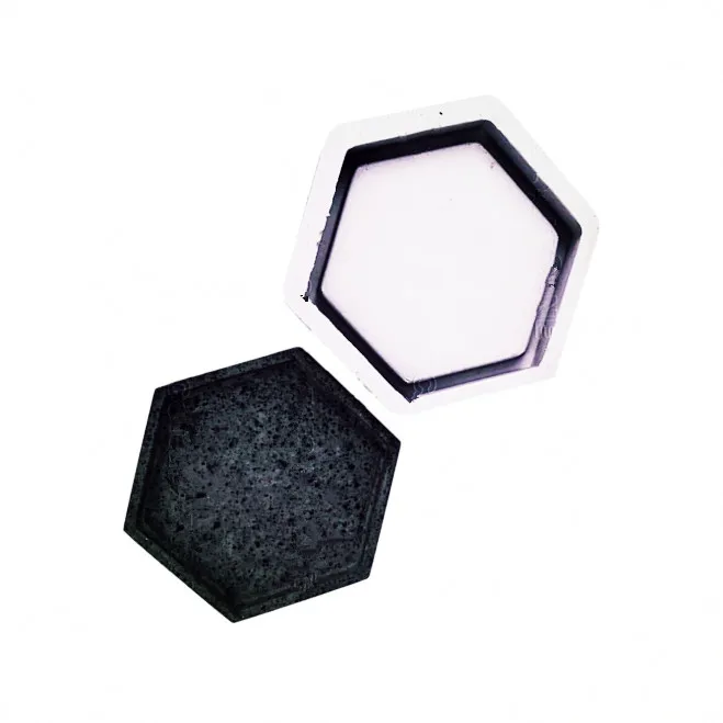 Simple Concrete Flower Pot Tray Mold Silicone Making Cactus Succulent Plants Vase Holder Cement Mould