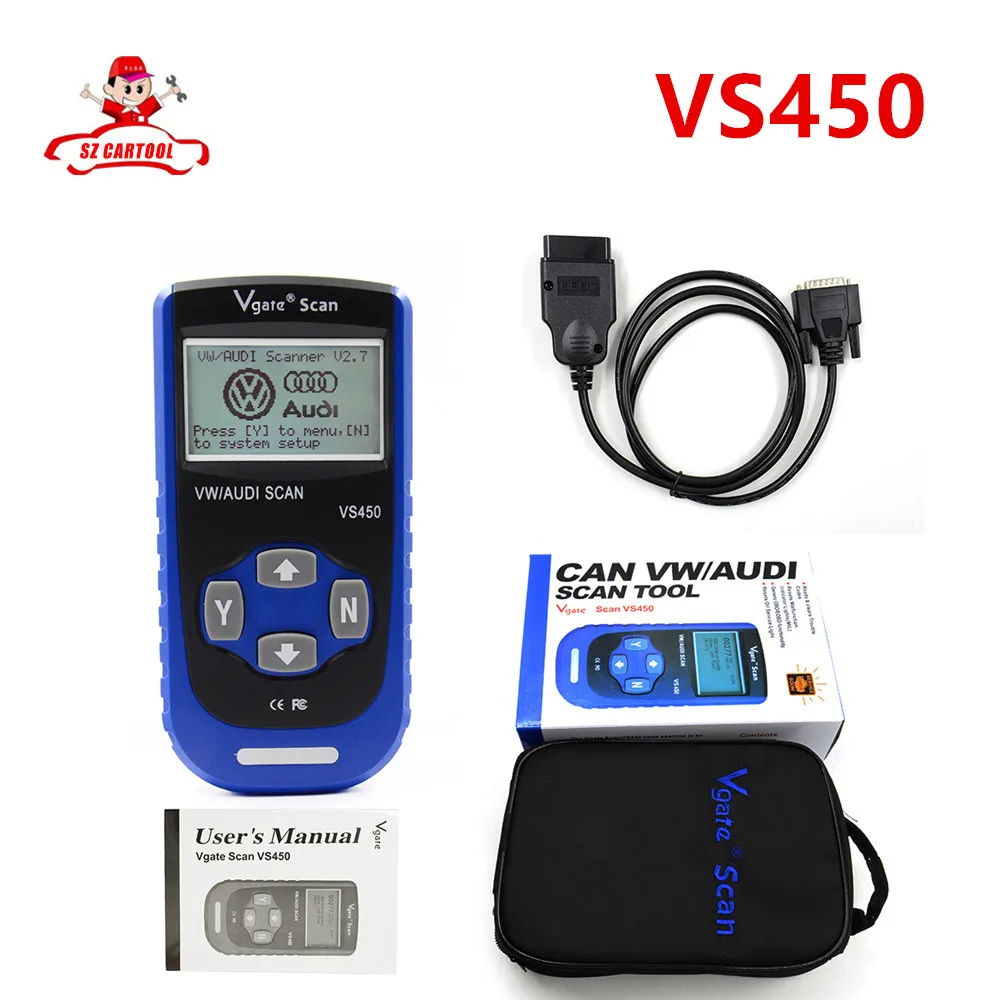 Цена за Бесплатная доставка Новый Vgate Сканирования VS450 VW VAG Сканер OBD2 Диагностический Инструмент Сканер Для Автомобилей Сканер Автомобильной Диагностики Цена за Бесплатная доставка Новый Vgate Сканирования VS450 VW VAG Сканер OBD2 Диагностический Инструмент Сканер Для Автомобилей Сканер Автомобильной Диагностики