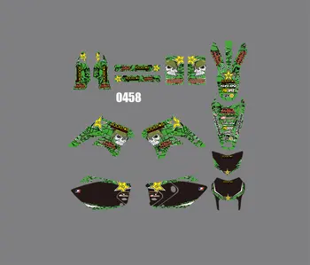 

0458 3M Motorcycle Team Graphics Decal Stiker Kits for Kawasaki KLX450 2008-2012 dirt bike sticker for Kawasaki KLX450