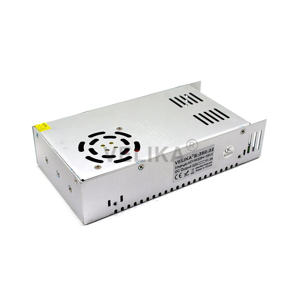 Одиночный выходной источник питания DC 32V 11.3A 360W Swich силовые Трансформаторы 220V 110V AC