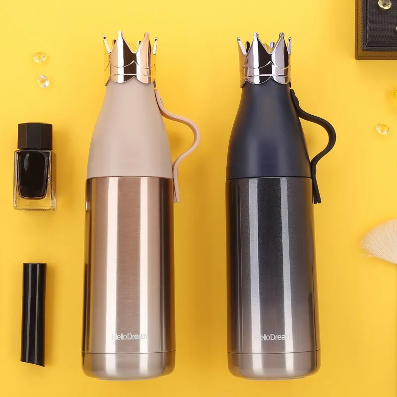 Корона термос бутылка для воды из нержавеющей стали вакуумная колба