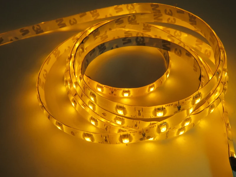 5 м/рулон 12 в 60 светодиодный s/M Желтый светильник лента 3528 SMD белый