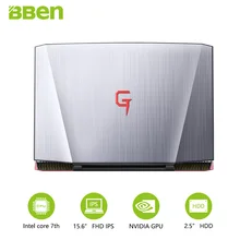BBEN G16 laptop for gaming 15.6 inch fast running 32GBRAM+256GB SSD+2TB HDD 1920×1080 FHD wifi IPS screen i7 7700HQ notebook