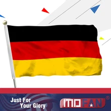 MOFAN 3×5 Foot German Polyester Flag,Die Deutsche flagge 90x150cm country German Flags Polyester