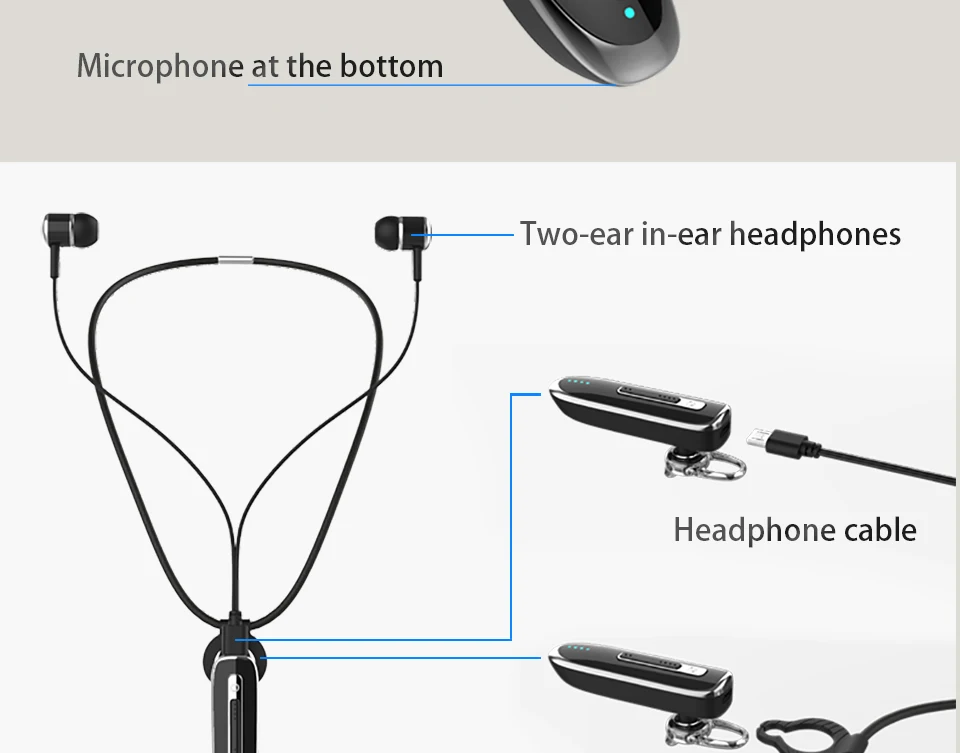 10 OASION wireless Bluetooth headset handsfree cordless sports earphones and headphone with microphone wireless earphone for phone