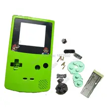 Цвета зеленого яблока Ретро Чехол для игровой приставки заменить для Gameboy цвет ручной FitGBC мальчик подарок с мультяшным объективом X/Y отвертки
