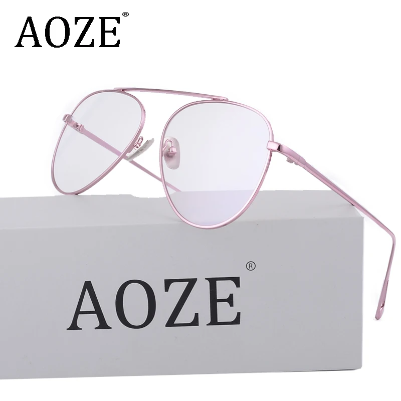 

Luxury Brand Designer Female Aviation Sun glasses PINK Flat mirrorl Women eyeglasses blue RAY Ladies Frameless UV400