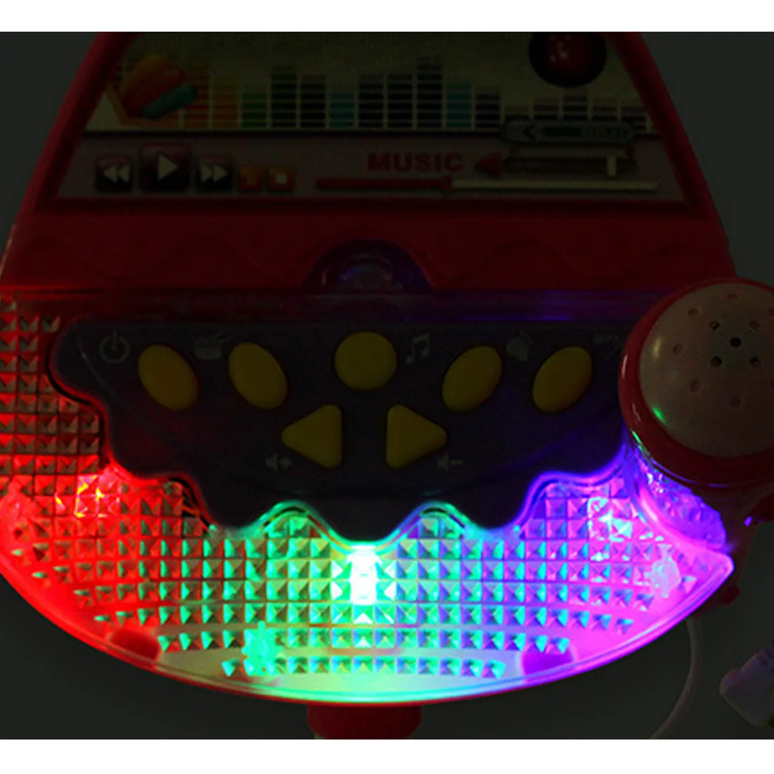 Осветительные игрушки Дети эмуляция музыки для раннего обучения детей Музыкальная подставка для игрушки Тип Музыкальный Микрофон Регулируемый караоке микрофон