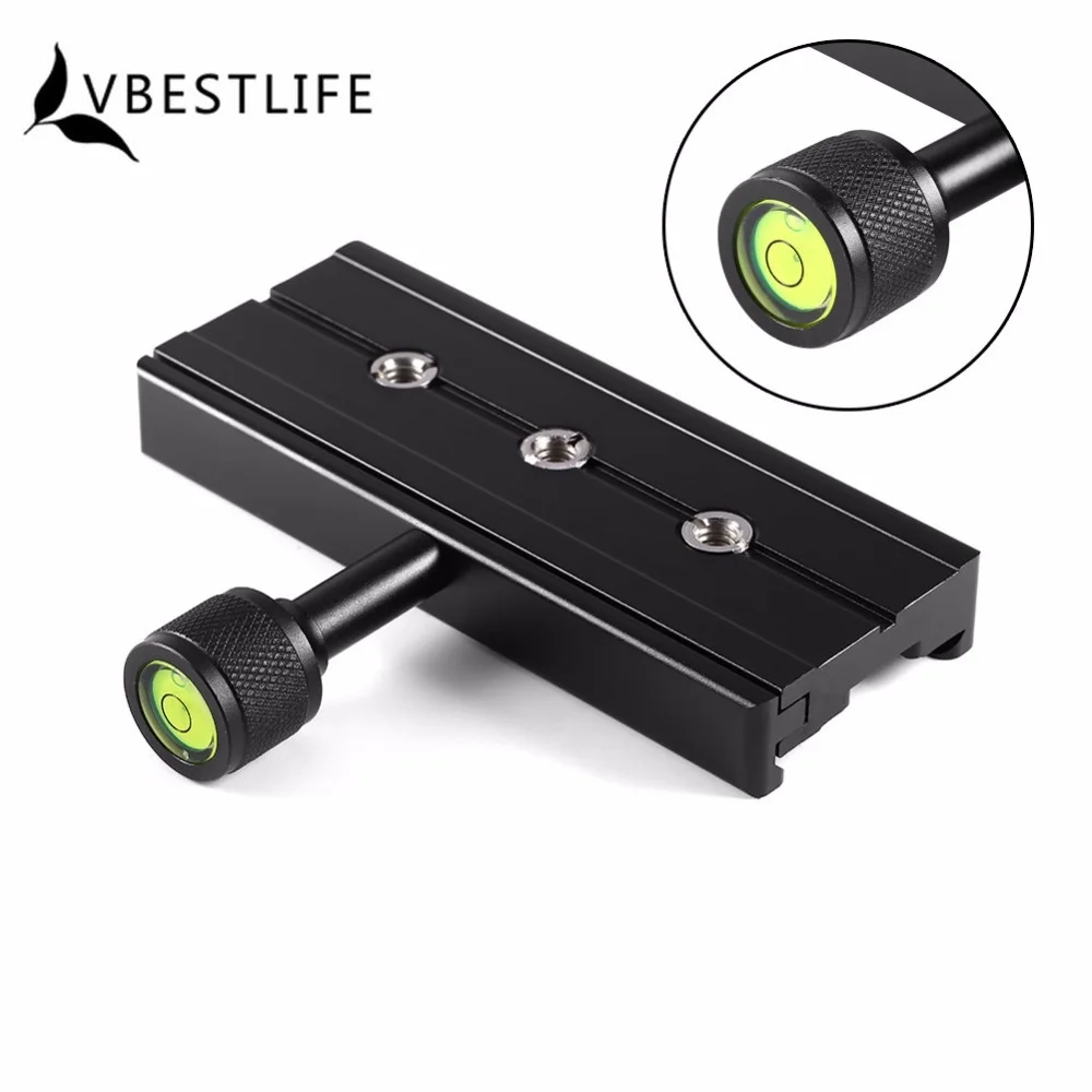 

QR120 120mm 1/4" to 3/8" Clamp Adapter Aluminum Alloy For Quick Release Plate for Arca SWISS Tripod DSLR Camera Accessories