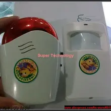 Anti-Theft детектор ИК датчик сигнализации, детектор движения Сирена+ флэш-50 м расстояние 110db сирена дверной звонок функции, сигнализация