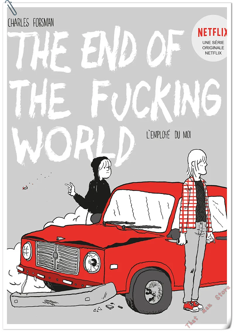 The End of the F* ing World Плакат, четкое изображение, наклейки на стену, украшение дома, высокое качество, печать, белая бумага с покрытием, домашнее искусство - Цвет: Зеленый