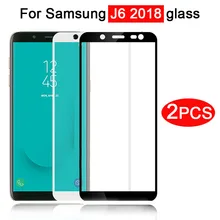 2 шт. Защитное стекло для Samsung J6 2018 J 6 6j закаленное защитный чехол