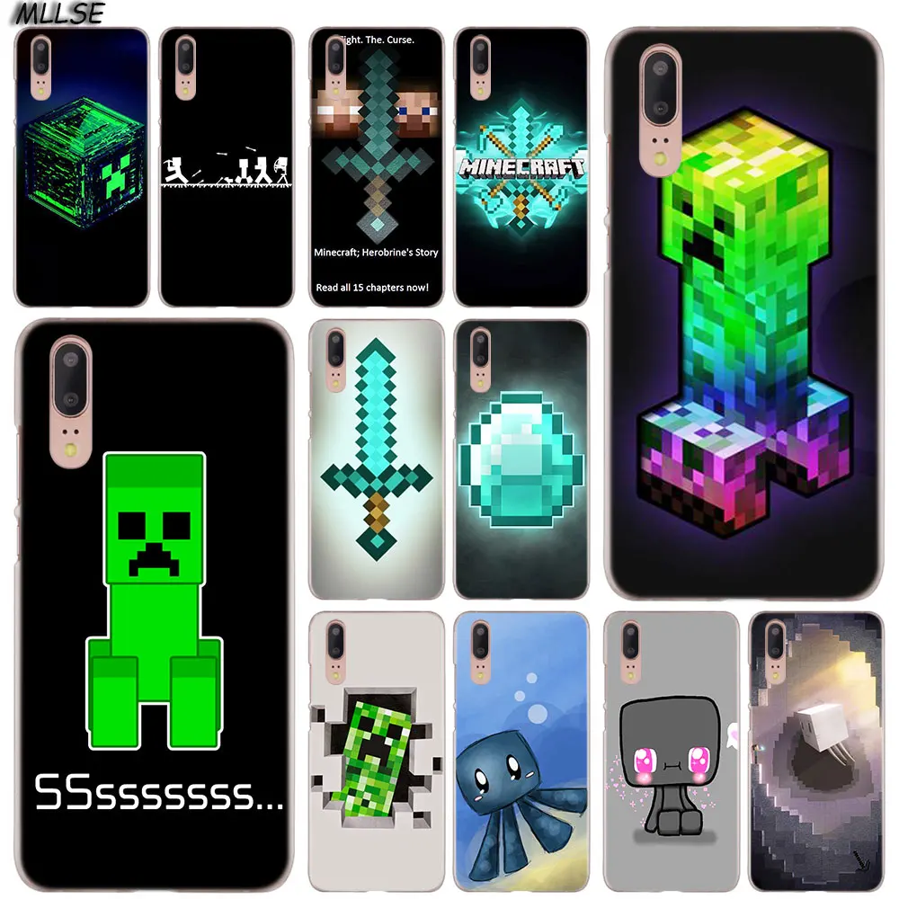 

MLLSE Minecraft Time Fashion Clear Case Cover for Huawei P30 P20 P10 P9 P8 Lite 2017 P30 P20 Pro Mini P Smart Plus Cover Hot