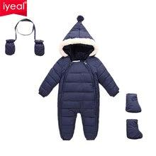 IYEAL Vers Le Bas Coton Bébé Barboteuses D’hiver Épais Garçons Costume Filles Chaud Infantile Habineige Enfant Salopette Enfants Survêtement Bébé Usure