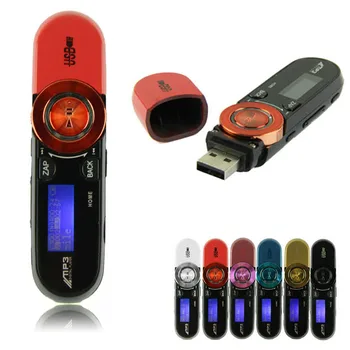 

Small clip MP3 player USB LCD Screen16GB Support Flash TF Player MP3 Music FM Radio Fashion sports mp3 @Z