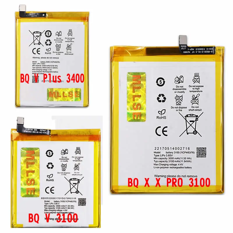 

BQ battery 3100 3400 for BQ Aquaris X X Pro V Plus Batterie Tracking Code