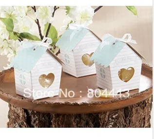 

Free shipping wedding candy box + candy packing 400pcs/lot "Love Nest" Bird House Favor Box