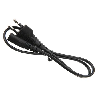 

Pohiks 0.6M EU Power Supply Cable Cord PVC + Copper 2ft 2-Prong Pin AC Lead Wire Cable For Desktop Laptop New