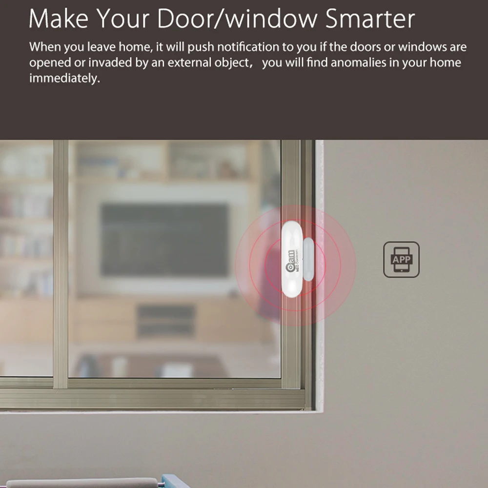 Koop 1 2 3 4 stks partijen NEO COOLCAM WiFi Smart Deur Sensor sensor App Kennisgeving Waarschuwingen Thuis veiligheid Deur Raam Detector