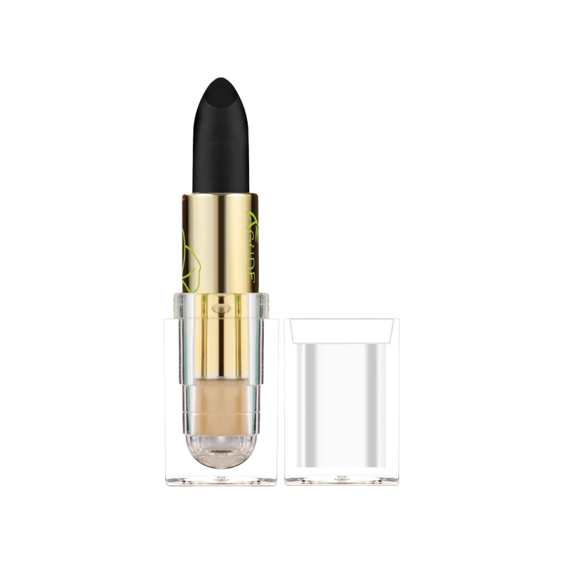 

COLOR CASTLE Black Fashion Matte LipStick Easy toWear Rich Color Charming Perfect Colors ForLip&Eye