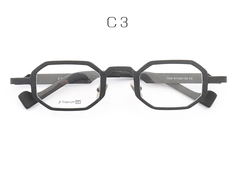 MUZZ Pure титановые оправы модные инсайдерские мужские Оптические шестигранные супер маленькие полные оправы очки оправа Высокая