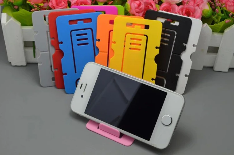2000 шт./партия,, разноцветный Кронштейн для мобильного телефона, подставка для iPhone, samsung, htc, подставка