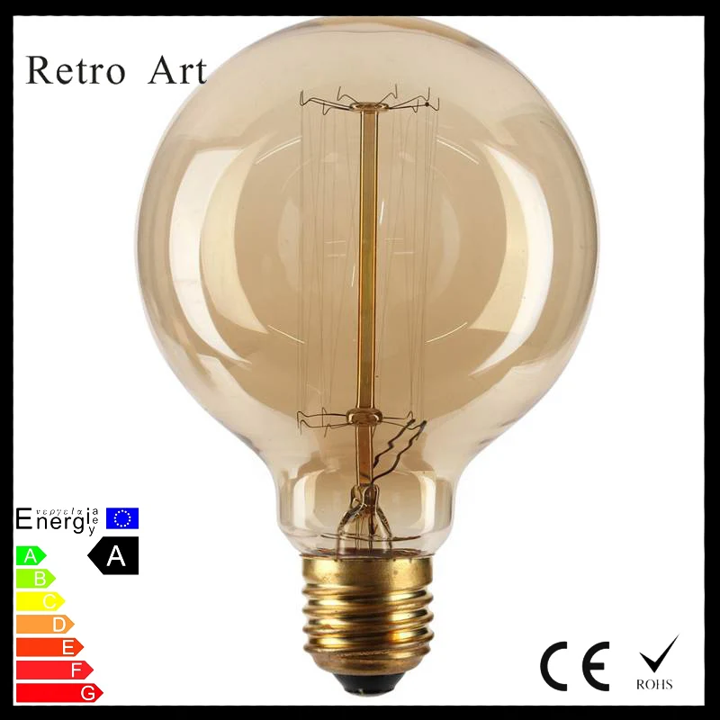 

G95 globe Vintage Edison Bulbs E27 40W Retro Incandescent Filament E dison light bulb