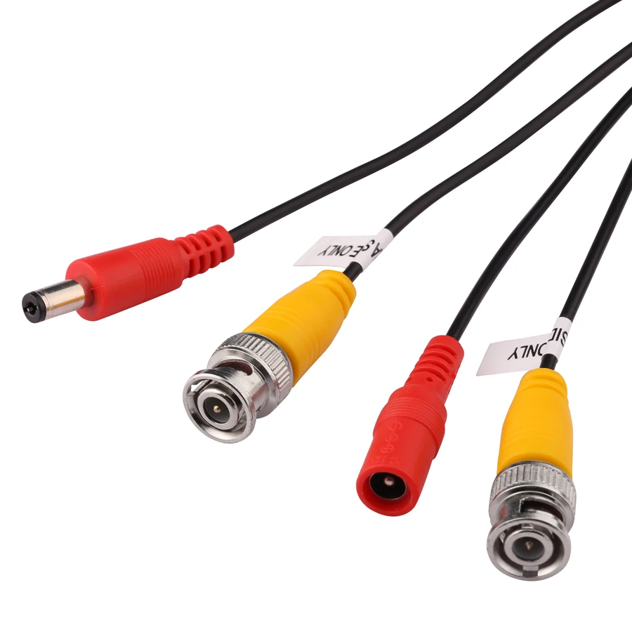 18.3M 60FTCCTV Power Video BNC + DC plug cable for CCTV and CCTV Camera Surveillant System