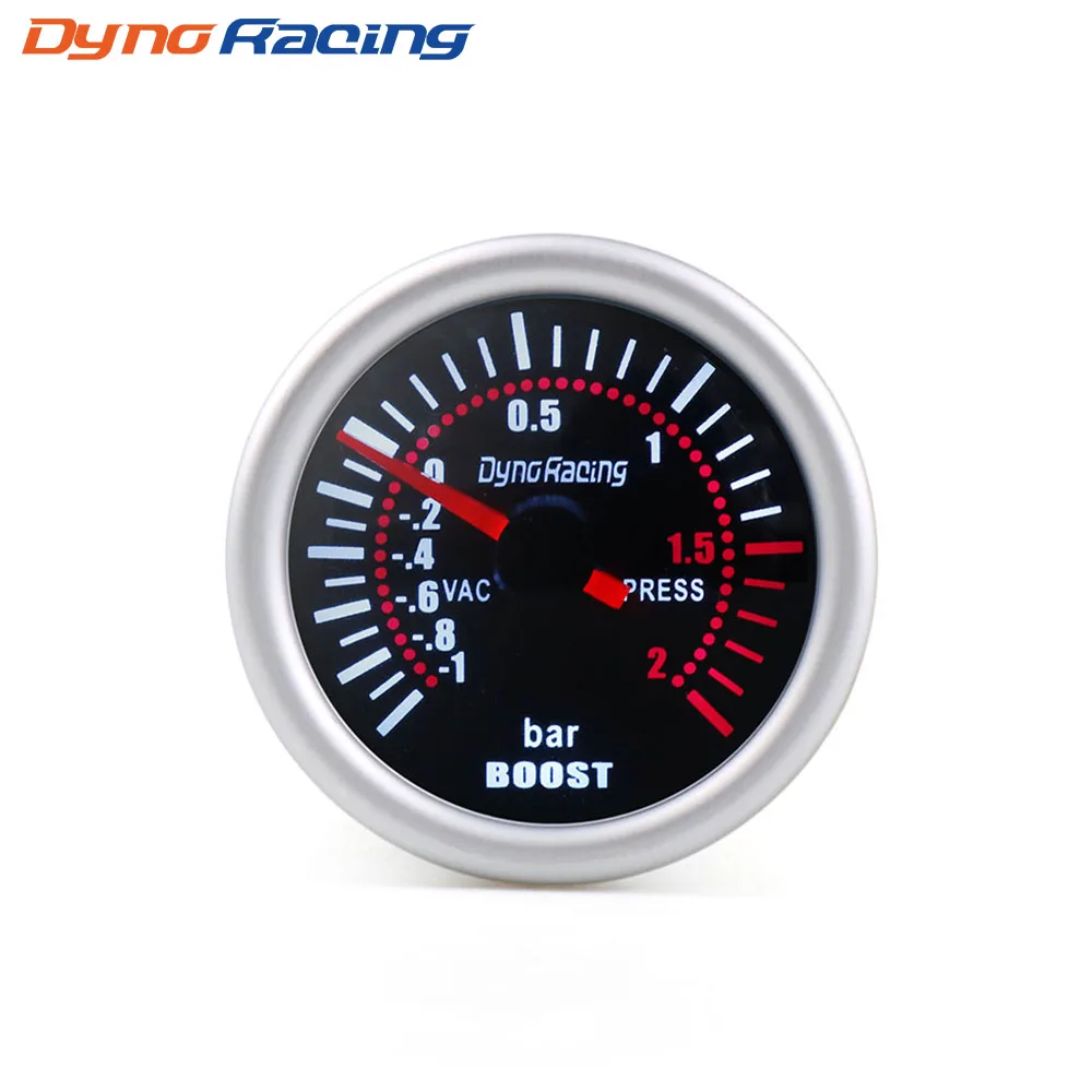 2/" 52mm Universal Auto Car Smoke Len LED Bar Turbo Boost Gauge 7 Color LED